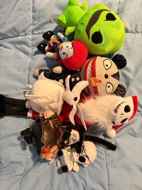 The Nightmare Before Christmas Plush Toy bundle - sally, Xmas jack, mayor, etc